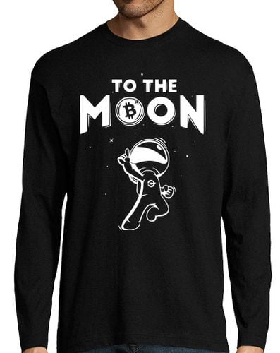 Camiseta Hombre Manga Larga a la luna nft krypto diet bitcoin laTostadora - latostadora.com - Modalova