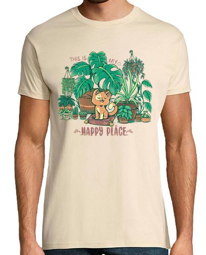 Camiseta Hombre Manga Corta in my happy place - camisa para hombre laTostadora - latostadora.com - Modalova