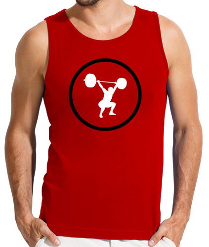 Camiseta Hombre, sin mangas, roja - latostadora.com - Modalova