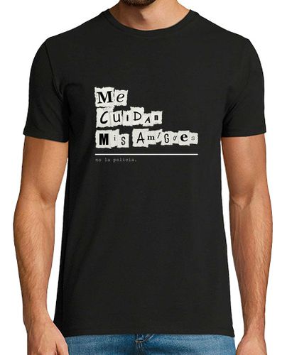 Camiseta Camiseta negra h - Me cuidan mis amigues, no la policia - latostadora.com - Modalova