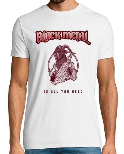 Camiseta black metal es todo lo que necesitas - latostadora.com - Modalova