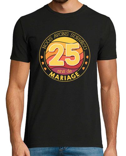 Camiseta aniversario de boda de la mujer 25 aniversario de boda de la vendimia para los hombres - latostadora.com - Modalova
