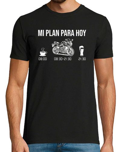 Camiseta Mi plan para hoy, Motorista, Motociclista, moteros y motos - latostadora.com - Modalova