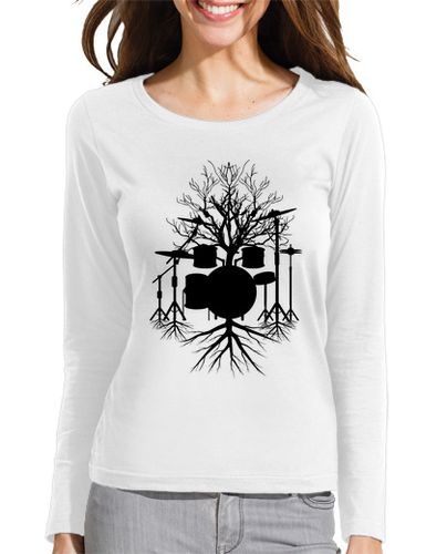 Camiseta mujer baterista raíces baterista músico bater - latostadora.com - Modalova
