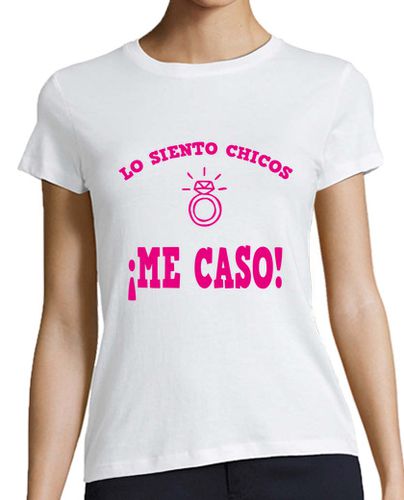 Camiseta Mujer Manga Corta Lo siento chicos, me caso laTostadora - latostadora.com - Modalova