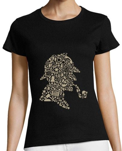 Camiseta Mujer Manga Corta Sherlock Holmes laTostadora - latostadora.com - Modalova