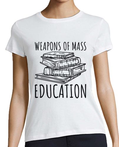 Camiseta mujer libro de armas de educación masiva - latostadora.com - Modalova