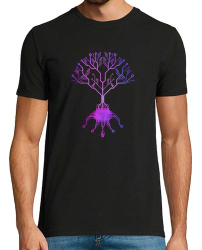 Camiseta árbol de placa de circuito rosa - latostadora.com - Modalova