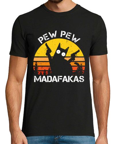 Camiseta Pew Pew Madafakas gato gracioso - latostadora.com - Modalova
