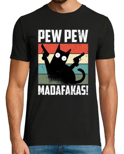 Camiseta Pew Pew Madafakas gato gracioso - latostadora.com - Modalova
