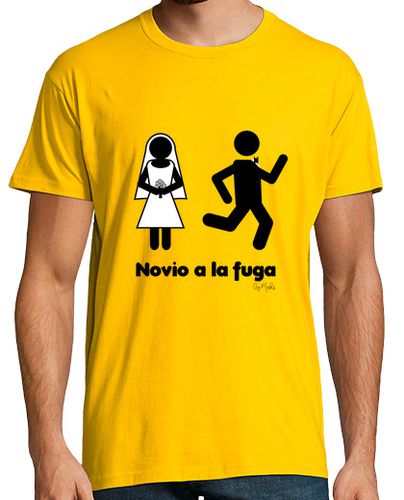 Camiseta Hombre Manga Corta ¡Novio a la fuga! laTostadora - latostadora.com - Modalova