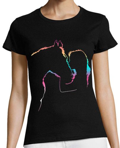 Camiseta mujer caballo silla de montar pony semental d - latostadora.com - Modalova