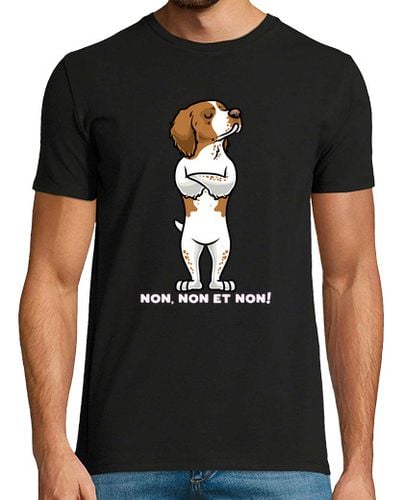 Camiseta Hombre Manga Corta ttu breton spaniel perro laTostadora - latostadora.com - Modalova