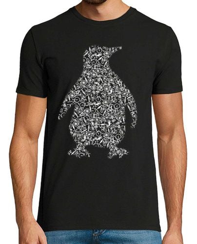 Camiseta Hombre Manga Corta el pingüino hecho de bicicletas laTostadora - latostadora.com - Modalova