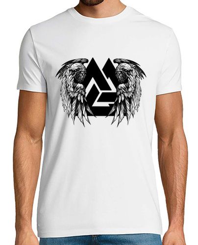 Camiseta cuervo vikingo y símbolo de valknut - latostadora.com - Modalova