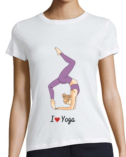 Camiseta mujer I love Yoga - Camiseta de mujer practicante de yoga laTostadora - latostadora.com - Modalova