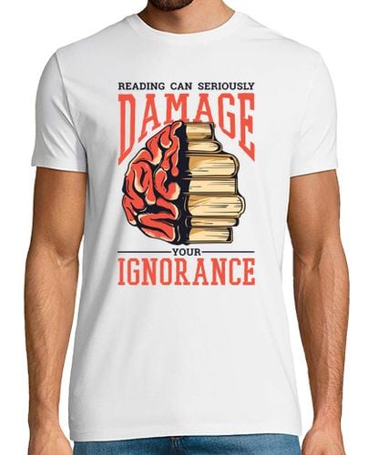 Camiseta Hombre Manga Corta la lectura puede dañar gravemente la ig laTostadora - latostadora.com - Modalova