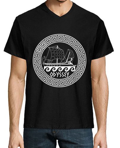 Camiseta símbolo de barco griego blanco - latostadora.com - Modalova