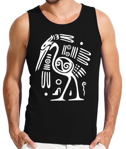 Camiseta pájaro tótem tribal blanco laTostadora - latostadora.com - Modalova