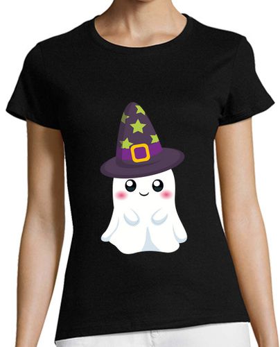 Camiseta Mujer Manga Corta fantasma de halloween laTostadora - latostadora.com - Modalova