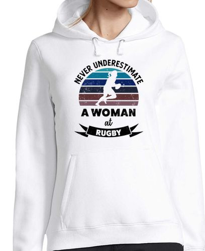 Sudadera Con Capucha Para Mujer mujer en rugby regalo deportivo diverti laTostadora - latostadora.com - Modalova