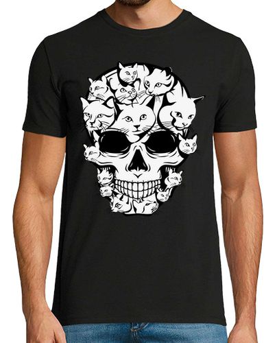 Camiseta Hombre Manga Corta gato de calavera de halloween laTostadora - latostadora.com - Modalova