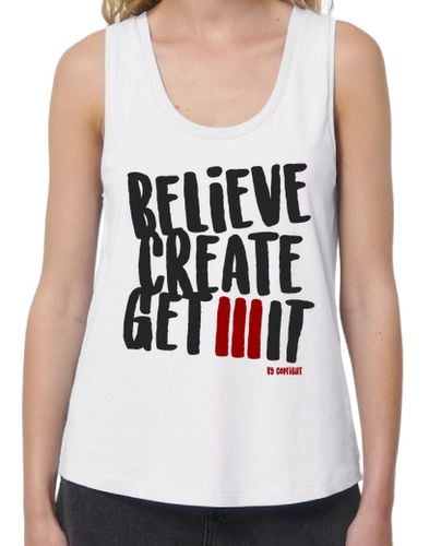 Camiseta mujer BELIEVE CREATE GET IT - 2 laTostadora - latostadora.com - Modalova