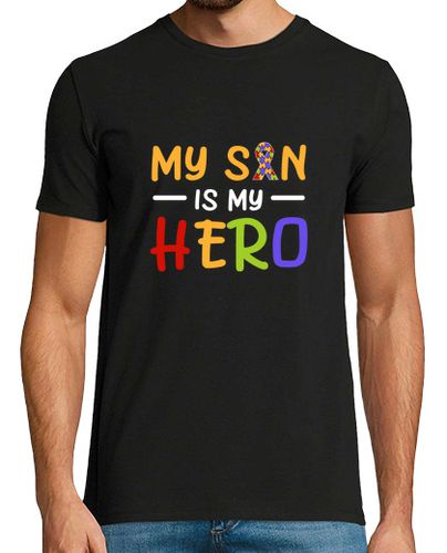 Camiseta mi hijo es mi héroe conciencia del autismo síndrome de down laTostadora - latostadora.com - Modalova