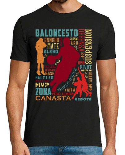 Camiseta Vocabulario Palabras Jugador Entrenador Baloncesto Basketball - latostadora.com - Modalova