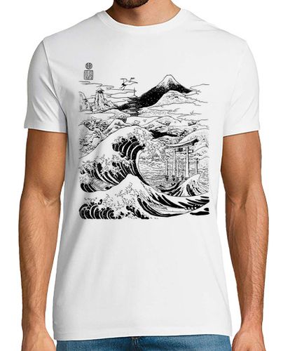 Camiseta La gran ola en el monte Fujiyama - latostadora.com - Modalova