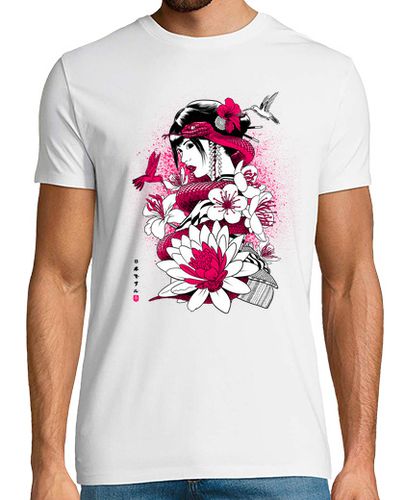 Camiseta Geisha con serpiente rosa laTostadora - latostadora.com - Modalova