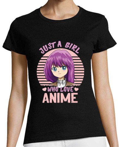Camiseta mujer solo una chica que ama el anime manga amante humor - latostadora.com - Modalova