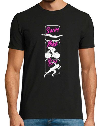 Camiseta nadar bicicleta correr duro correr nada - latostadora.com - Modalova