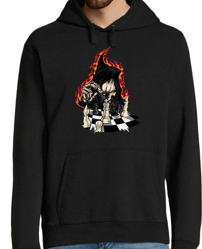 Sudadera Con Capucha Para Hombre Grim Reaper Makes The Last Move Chess Figures laTostadora - latostadora.com - Modalova