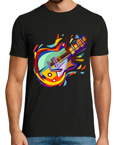 Camiseta Hombre, manga corta, negra, guitar jazz - latostadora.com - Modalova