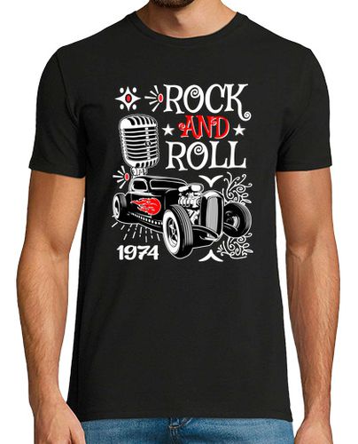 Camiseta Rockabilly - Hot Rod Rockers Retro Vintage 1974 - latostadora.com - Modalova