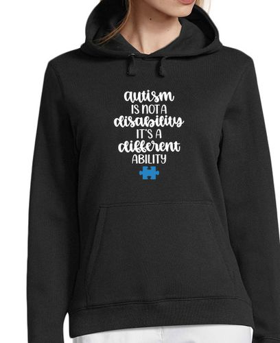 Sudadera Con Capucha Para Mujer el autismo no es una discapacidad autis laTostadora - latostadora.com - Modalova