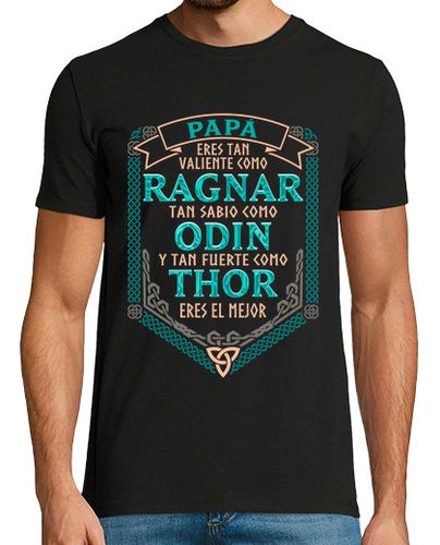 Camiseta Papá Vikingo Ragnar Ragnar Odin Valhalla Thor Regalo Día Del Padre - latostadora.com - Modalova