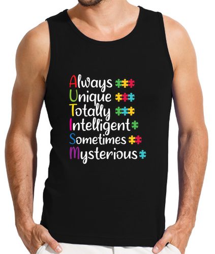 Camiseta Hombre Sin Mangas siempre única conciencia del autismo to laTostadora - latostadora.com - Modalova