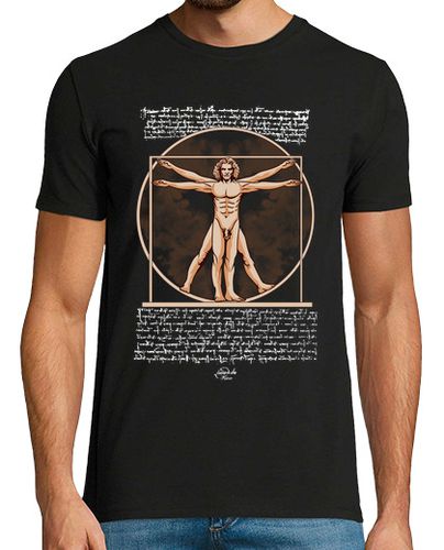 Camiseta Hombre De Vitruvio Leonardo Da Vinci Dibujo Vintage Renacimiento - latostadora.com - Modalova