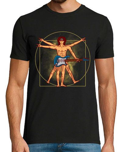 Camiseta Hombre de Vitruvio Guitarra Eléctrica Música divertida - latostadora.com - Modalova