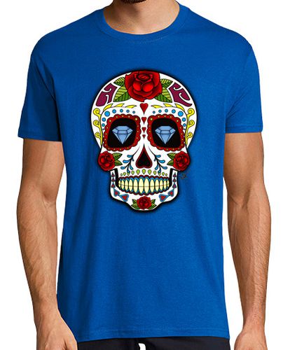 Camiseta Hombre Manga Corta Diamonds Mexican Skull !!! laTostadora - latostadora.com - Modalova