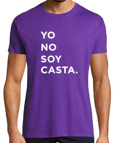 Camiseta Podemos, CHICO - Lila , Logo Delantero - Yo no soy Casta - latostadora.com - Modalova