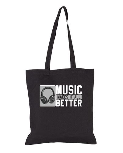 Bolsa De Tela música músico regalos música auriculare laTostadora - latostadora.com - Modalova