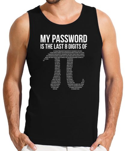 Camiseta Hombre Sin Mangas graciosas pi nerds frikis de las matemá laTostadora - latostadora.com - Modalova