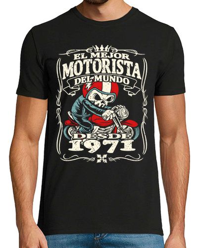 Camiseta el mejor motorista desde 1971 - latostadora.com - Modalova