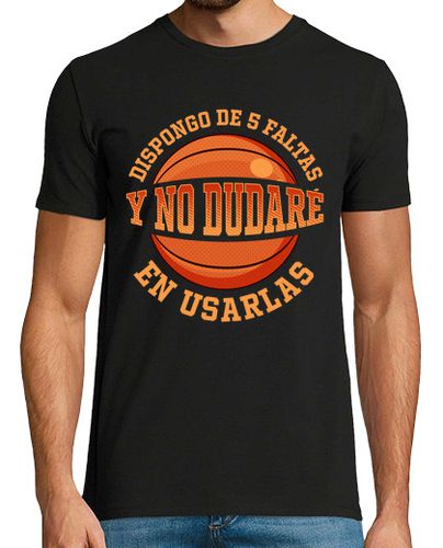 Camiseta Hombre Manga Corta Dispongo De 5 Faltas Jugador De Baloncesto Deporte Basketball laTostadora - latostadora.com - Modalova