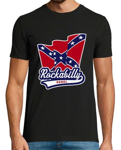 Camiseta bandera rebelde rockabilly - 3c - latostadora.com - Modalova