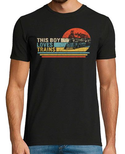 Camiseta este chico ama el tren ingeniero de trenes amantes del ferrocarril regalo del ingeniero de locomotor laTostadora - latostadora.com - Modalova