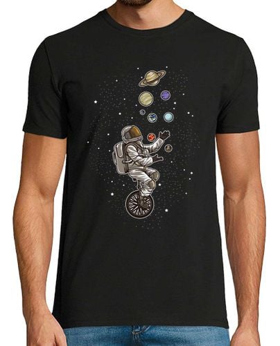 Camiseta Hombre Manga Corta astronauta hace malabares con planetas laTostadora - latostadora.com - Modalova